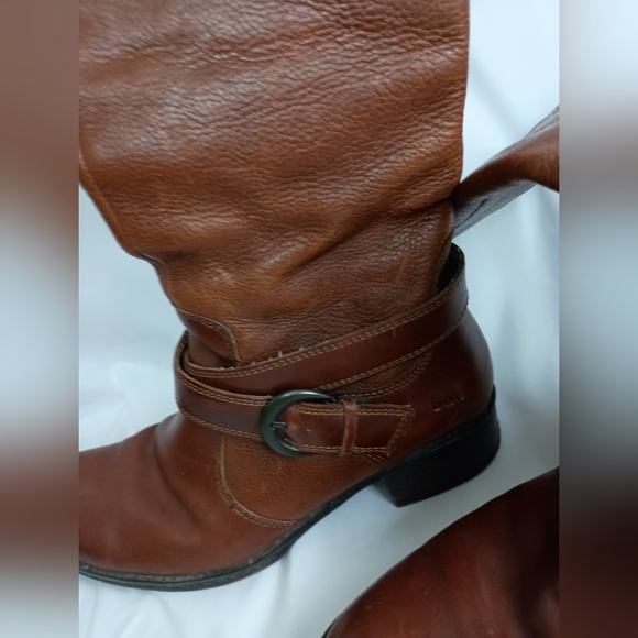 BOC Winter Fall Y2K Brown Faux Leather Knee-High Boots (#1,335) - Picture 3 of 9